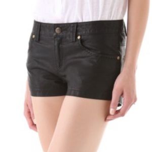 Free People Vegan Leather Shorts